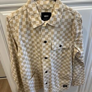 Vans Men's Size Small - Checkered Tan Jacket/Drill Chore Coat
